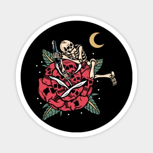 Roses and Skull, Roses and Skeleton Magnet